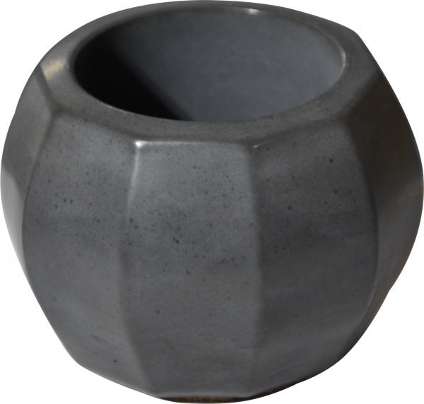 Кашпо декоративне Facetos темно-сірий бетон