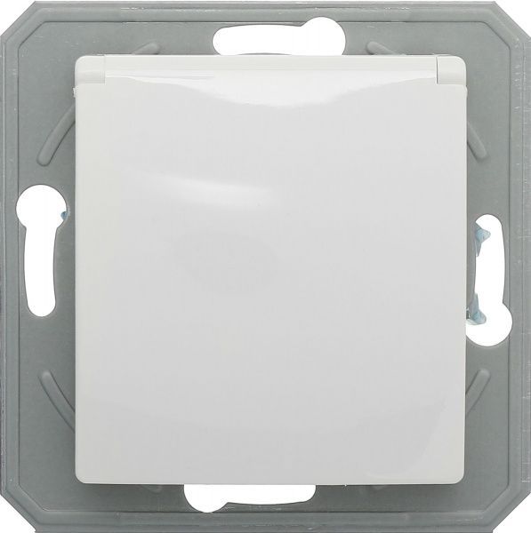 Розетка TEM Ekonomik 16 A 250 В з кришкою білий VE11PPXO-U