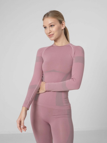 Футболка з довгим рукавом 4F WOSEAMLESS UNDERWEAR BIDB030G H4Z22-BIDB030G-53S р.XS/S рожевий
