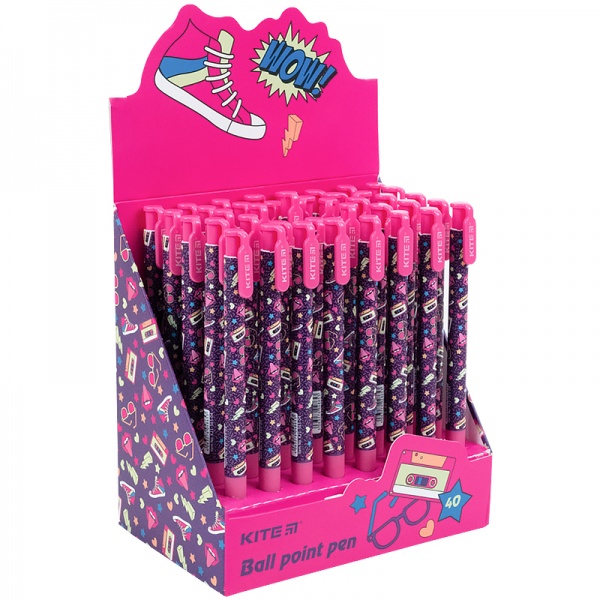 Ручка кулькова KITE Run&Fun синя K21-363-04 