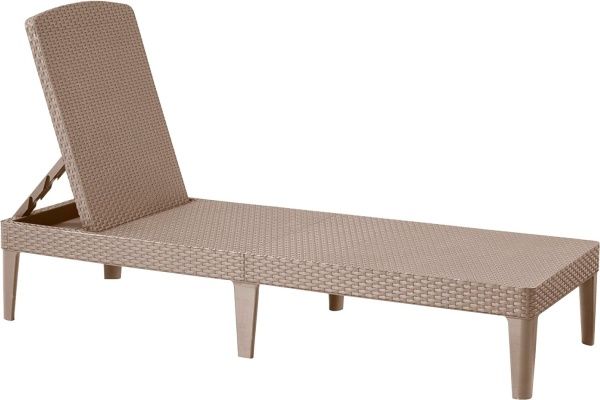 Шезлонг складаний Curver Jaipur капучино 58,2x187,5 см 