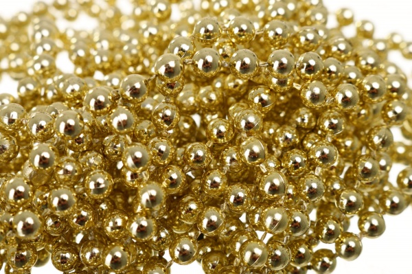 Бусы для елки 6 цветов 5 мм 6 м в ассортименте