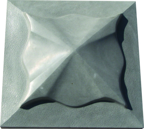 Крышка на столб 450x450x25 мм серый Гранплит 