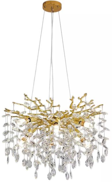 Люстра подвесная Luminaria Bella 8x60 Вт E14 Золотистая BELLA 8xE14 R600 GOLD — фото 1