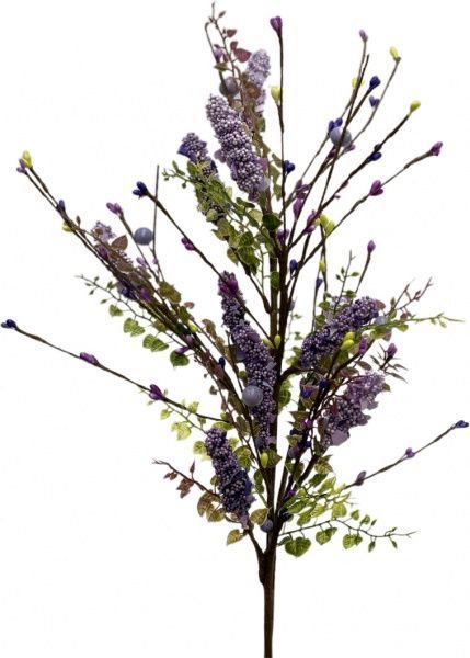 Декорация ветвь весенняя фиолетовый 70 см 16S3019