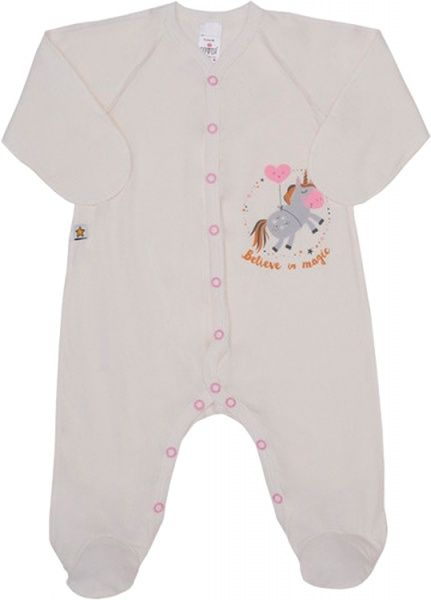 Комбінезон дитячий ТМ Софія ЄДИНОРІГ MAGIC р.50 молочний 200250 