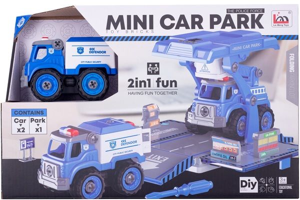Игровой набор DIY Spatial Creativity Конструктор Полицейская машина и Кран CJ-1614195