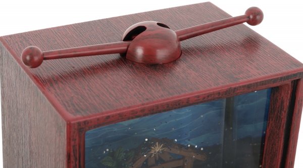 Ліхтар декоративний Телевізор Санти сніговики 12,3x8,7x22,5 см