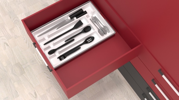 Лоток для столових приборів розсувний 300/400/500 DC