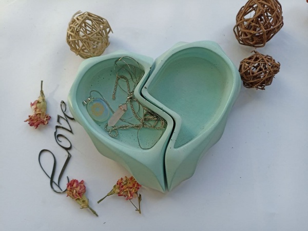 Органайзер настольный Нeart бирюзовый бетон 