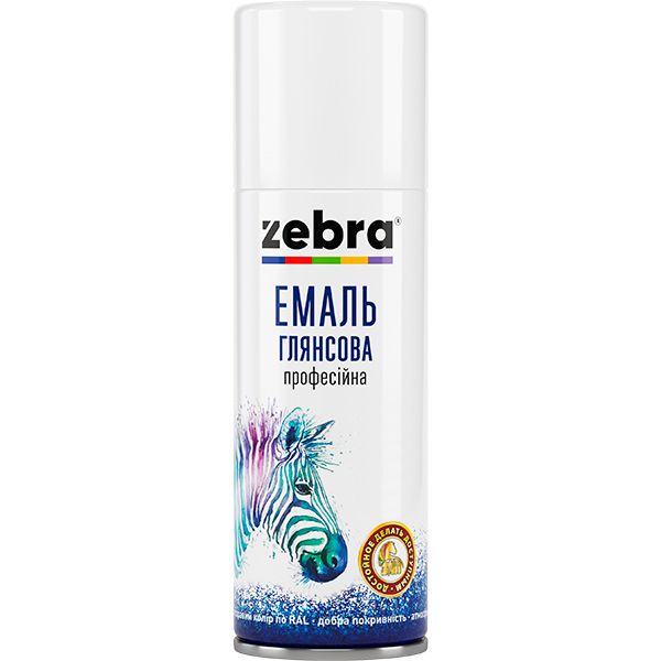 Эмаль аэрозольная ZEBRA профессиональная Акварель RAL 5010 синий глянец 400 мл