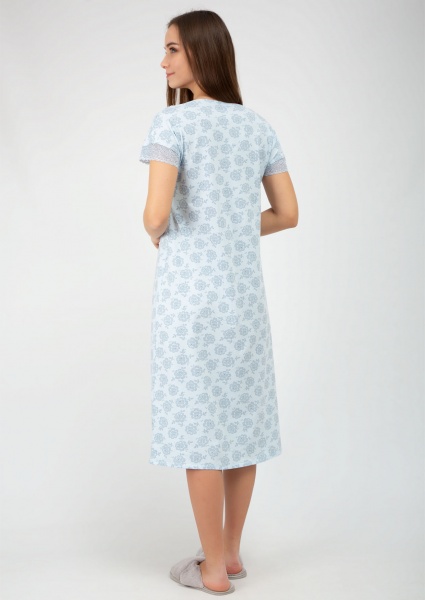 Ночная рубашка Roksana Verona №898/16017 р.M голубой с рисунком