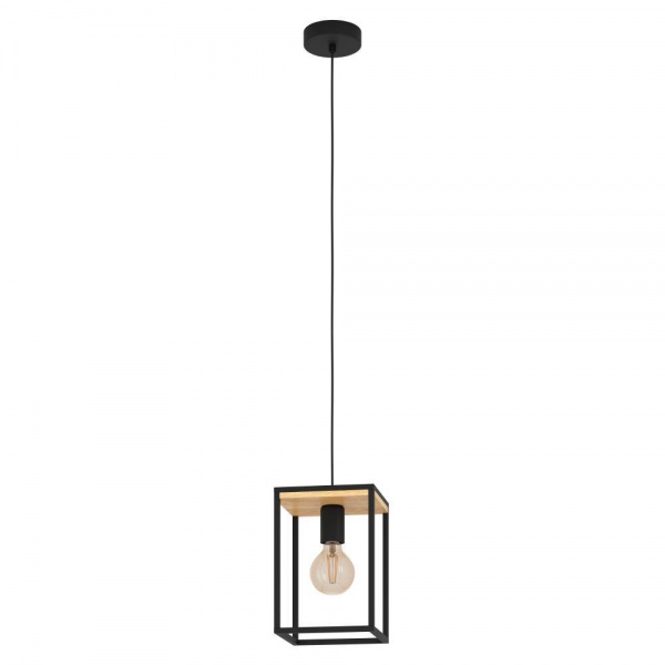 Підвіс Eglo Лібертад 1x40 Вт E27 чорний 99795 