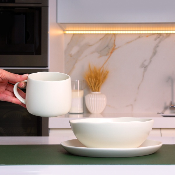 Чашка Совершенство 375 мл белая MVM