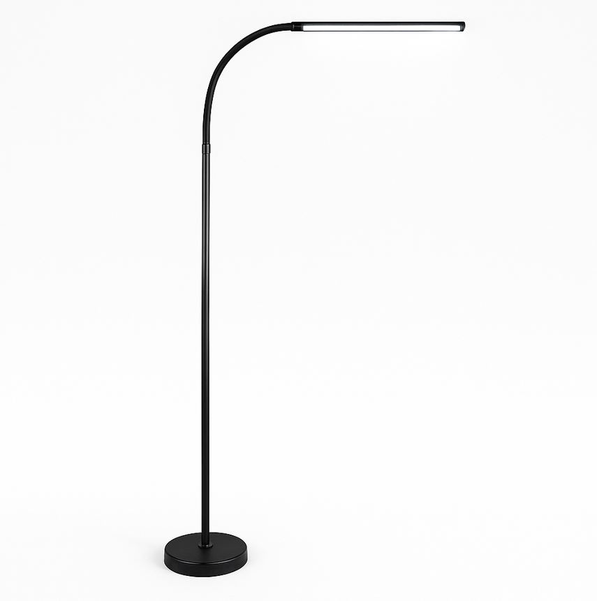 Торшер Berger 14 Вт без цоколя чорний 1049-FL-14 Black