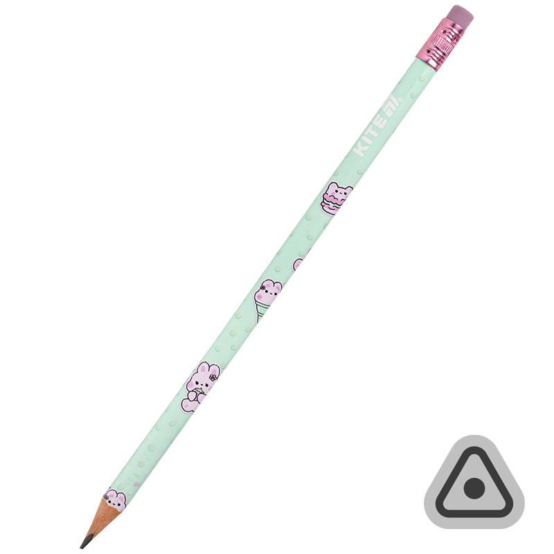 Карандаш графитный с ластиком Feel Good K25-046-2 KITE