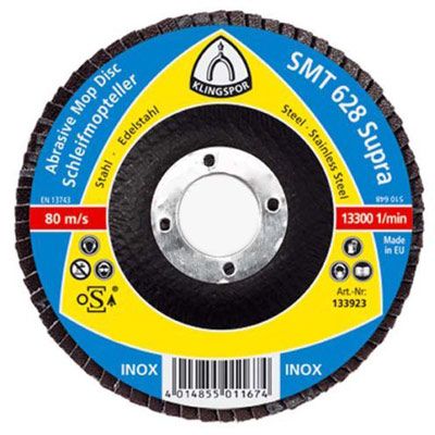 Круг зачисний Klingspor SMT628 40 125x22.23 мм метал