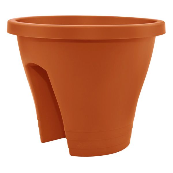 Вазон пластиковый Алеана Женева круглый 6л терракот (114019) 