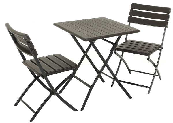 Комплект мебели раскладной коричневый SAK-62+YC-043 