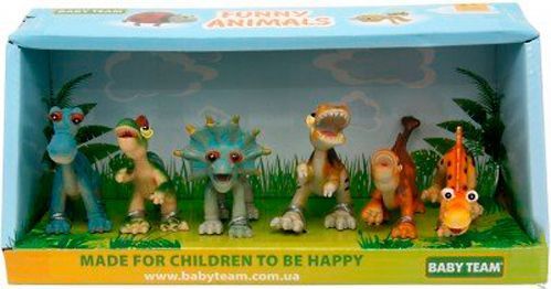 Игровой набор Baby Team Динозавры 6 шт 