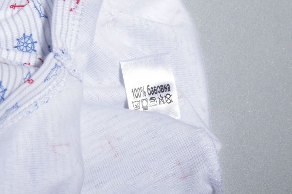 Боді дитяче Фламінго 2 шт. р.68 джинс/білий 388-1007 