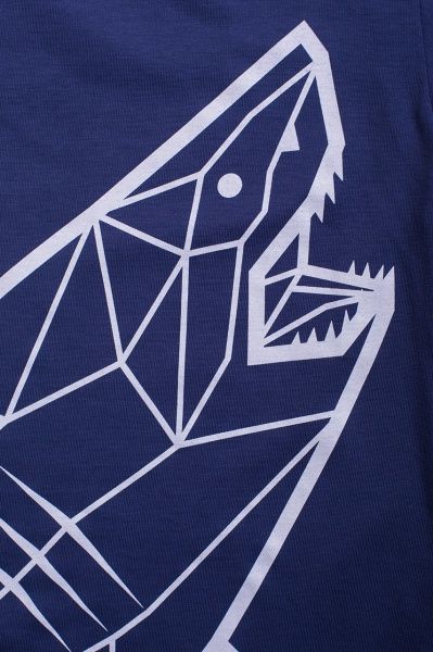 Футболка для хлопчика Luna Kids з принтом Shark р.152 темно-синій 