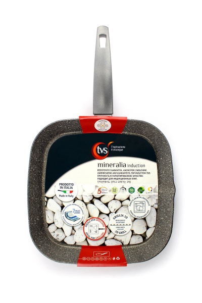 Сковорода-гриль Mineralia Induction 28х28 см TVS