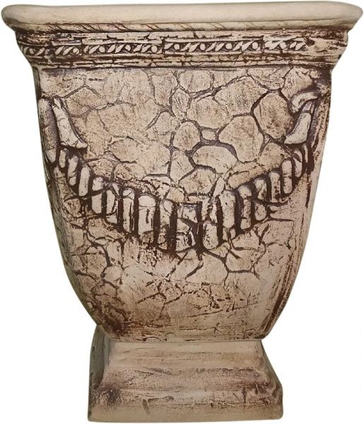 Горшок шамотный Квадрат М 40л коричневый 