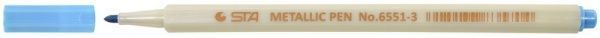 Маркер художній STA Paint 6551 1 мм STA6551-M03 металік блакитний 