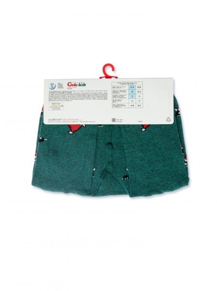 Колготки дитячі Conte-Kids New Year 557 19С-96/1СП р.80-86 темно-бірюзовий 