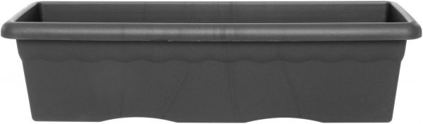 Горшок пластиковый Plastiken Terra Jardinera прямоугольный 43,7л антрацит 
