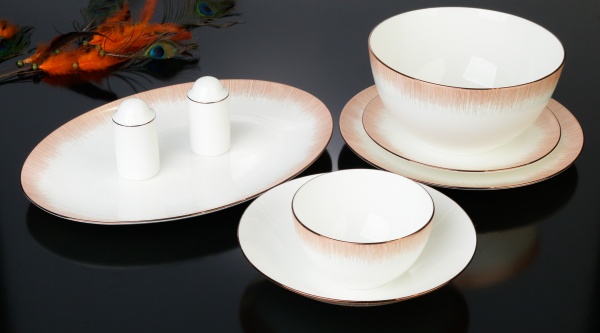 Сервіз столовий Glowing Copper 28 предметів на 6 персон Narumi