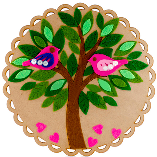 Набір для творчості аплікація із фетру Деревце Аплі-Краплі 