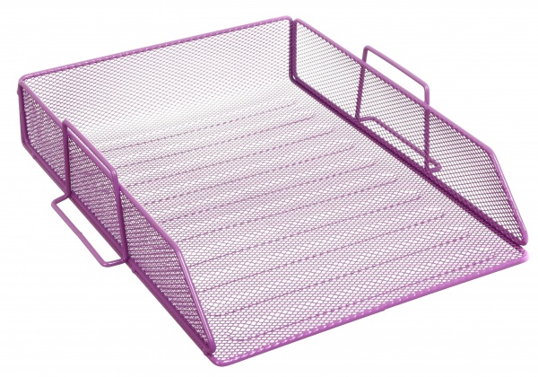 Лоток для паперів горизонтальний метал 26,5х33,5х7,8 см фіолетовий Nota Bene
