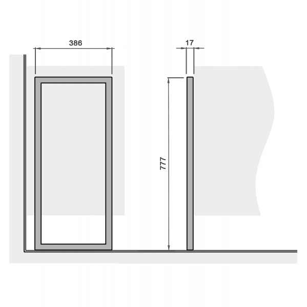 Опора для тумбы Мойдодыр металическая чёрная