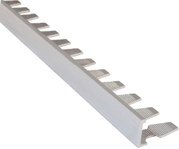 Уголок для плитки Mada внешний алюминий ALLg10/250n 10 мм 2,5м 