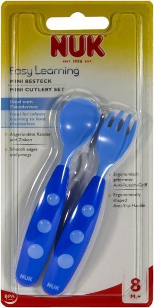 Набор столовых приборов Nuk Ложка и вилка мини 10255047