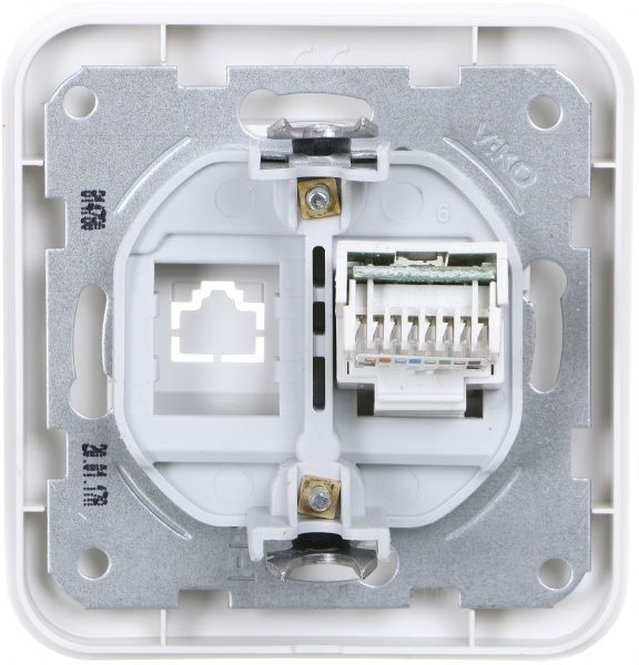 Розетка компьютерная Viko Rollina белый 90420032