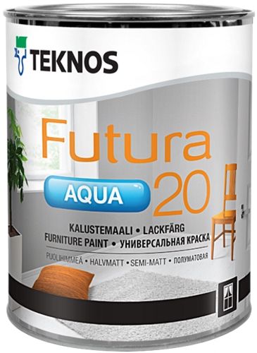 Емаль TEKNOS Futura AQUA 20 база 1 напівглянець 2,7л