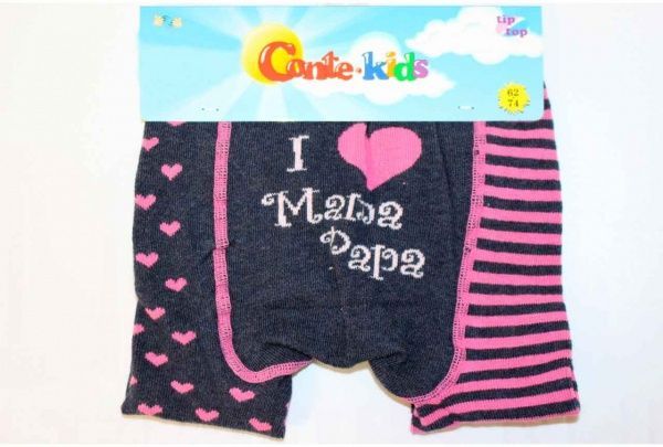 Колготки дитячі Conte-Kids TipTop 355 р.62-74 синьо-рожевий 