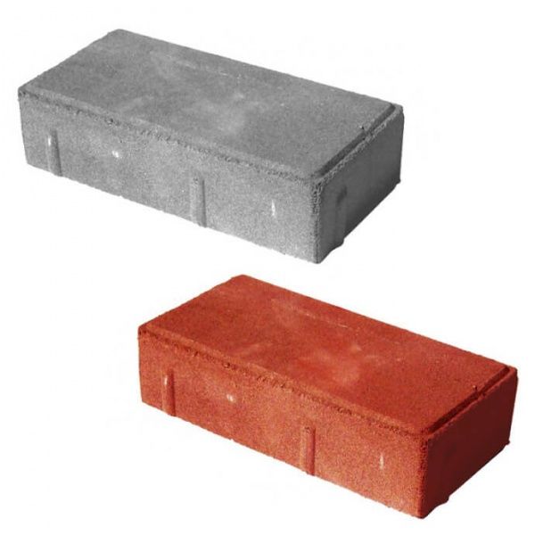 Тротуарна плитка Цегла 100х200х45 мм сіра