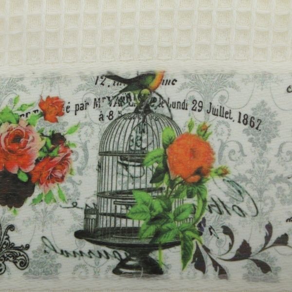 Набір рушників Romance 3D 40x70 см La Nuit білий із червоним 