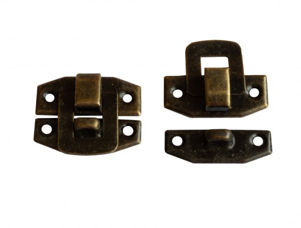 Замок декоративных темный 24х19 мм 2 шт.
