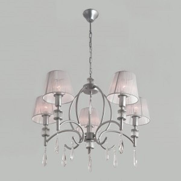 Люстра підвісна Strotskis Capri 5x40 Вт E14 сріблястий 60092/5 