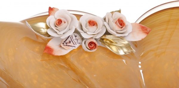 Фруктовница желтая Silva Noce 49x30x23 см White cristal