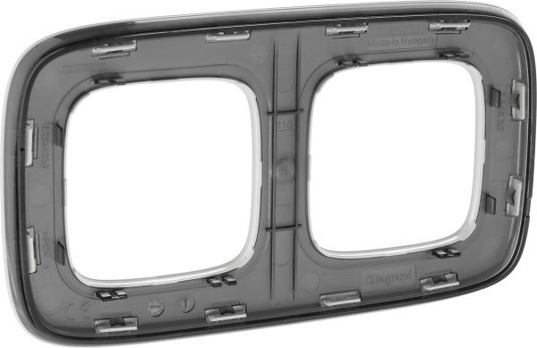 Рамка двухместная Legrand Allure универсальная белый 754302