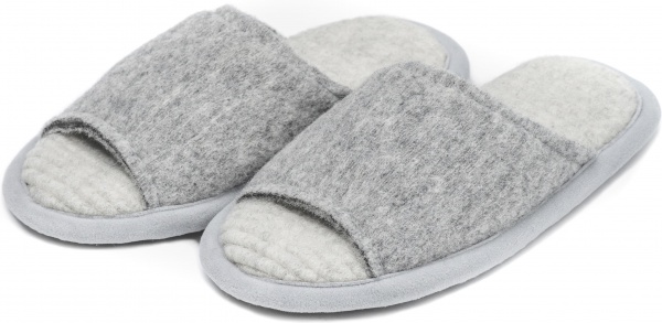 Тапки домашние Flokati Notra р.40-41 светло-серый 