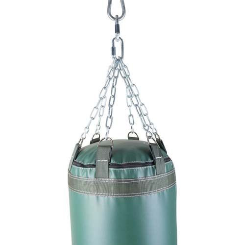 Боксерский мешок Mutabo 150x35 см ПВХ на 6 цепях зеленый