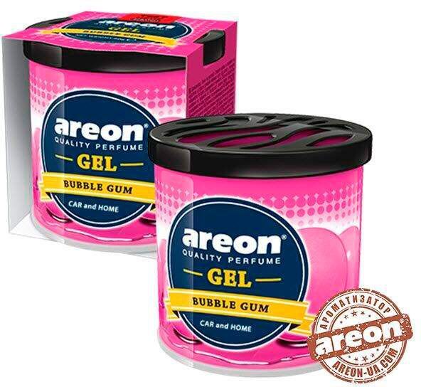 Ароматизатор на панель приладів АРЕОН гель консерва Бабл Гам