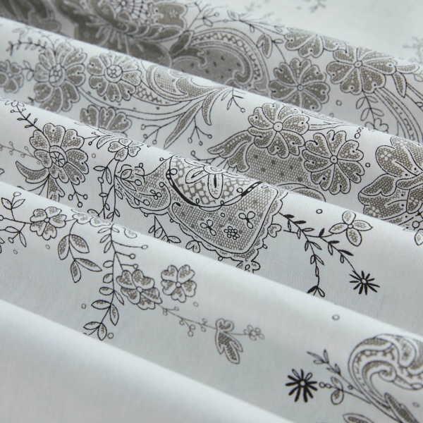 Комплект постільної білизни Arras сімейний бежево-білий La Nuit 